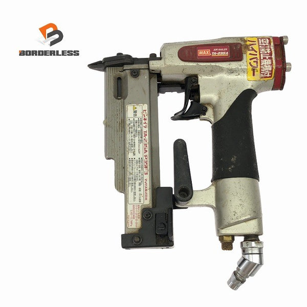 ☆中古品☆MAX マックス 35mm 常圧/一般圧 ピンネイラ TA-235A/P35F3 ピンタッカー ピン釘打機 ピン釘打ち機 エア工具135665 - 1