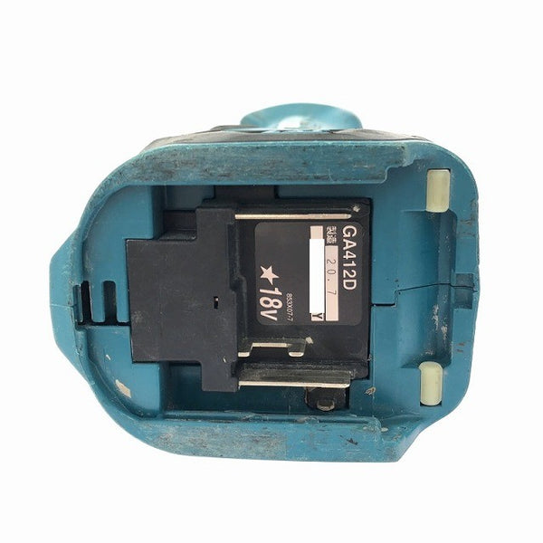☆中古品☆makita マキタ 18V 100mm 充電式ディスクグラインダー GA412D 本体のみ コードレス ディスクサンダー 研磨機 切削134576 - 8