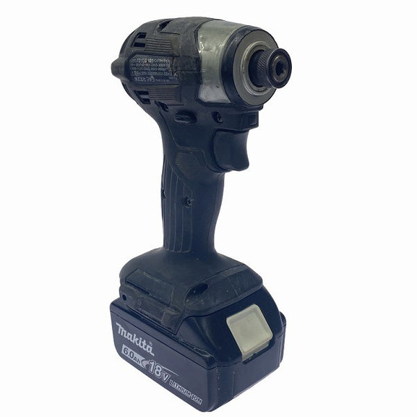 ☆中古品☆makita マキタ 18V 充電式インパクトドライバー TD173DRGXB バッテリー2個(18V 6.0Ah)充電器 ケース付き コードレス131634 - 5