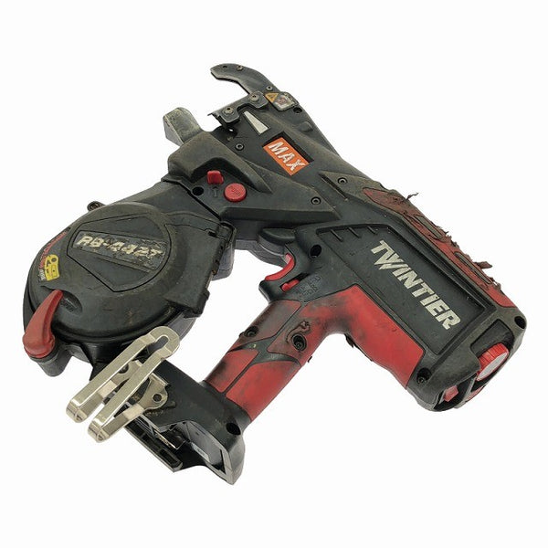 ☆中古品☆MAX マックス 14.4V 充電式鉄筋結束機ツインタイア RB-442T-B2C/1450A バッテリー2個(5.0Ah)充電器 ケース付き137605 - 6