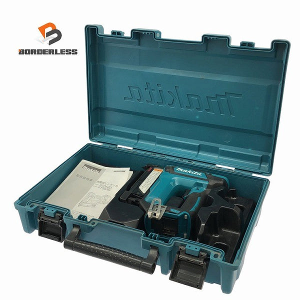 ☆比較的綺麗☆makita マキタ 18V 35mm 充電式ピンタッカー PT353DZK 本体＋ケース付 コードレス ピンネイラ ピン釘打機 電動工具134938 - 1