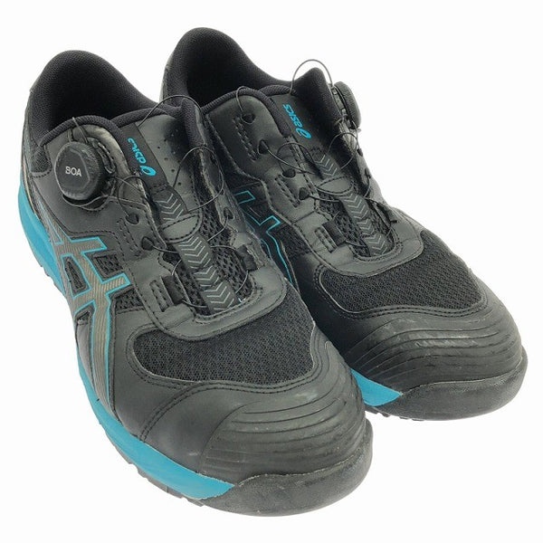 ☆比較的綺麗☆asics アシックス ウィンジョブ CP219 BOA 1273A092 ブラック×ガンメタル 27.5cm 安全靴 作業靴137778 - 3