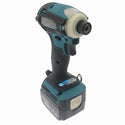 ☆中古極美品☆makita マキタ 14.4V 充電式インパクトドライバー TD162DRGX 青/ブルー バッテリ2個(6.0Ah) 充電器 ケース付135838 - 4