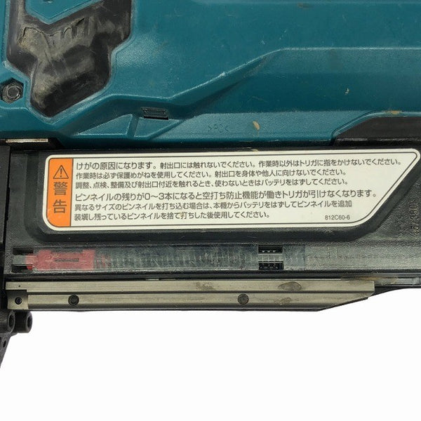 ☆中古品☆makita マキタ 18V 35mm 充電式ピンタッカー PT353D 本体のみ コードレス ピンネイラ ピン釘打機 ピン釘打ち機116745 - 9