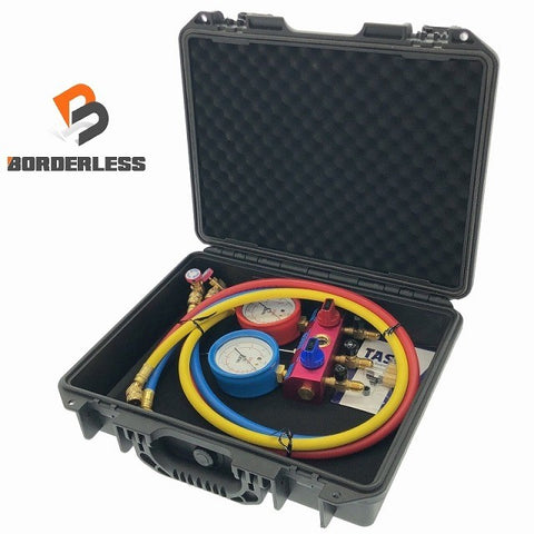 ☆極美品☆TASCO タスコ R410A/R32用 ゲージマニホールドセット TA122FA ケース付 マニホールド(TA122G＝TA140G TA141G) 116024
