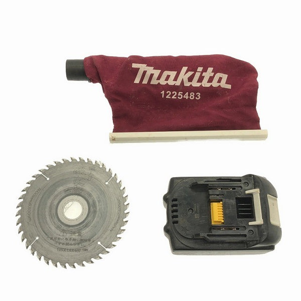 ☆中古品※コメント必読☆makita マキタ 18V 125mm 充電式マルノコ HS471D ゴールド バッテリ1個(18V 5.0Ah) コードレス 丸鋸 木工118567 - 9