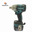 ☆中古品☆makita マキタ 14.4V 充電式インパクトレンチ TW280D 青/ブルー バッテリ1個（4.0Ah) コードレス バッテリー式137668 - 1