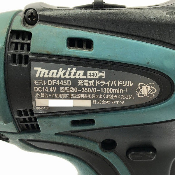 ☆中古品☆ makita マキタ 14.4V 充電式ドライバドリル DF455D 青/ブルー 本体のみ131504 - 8