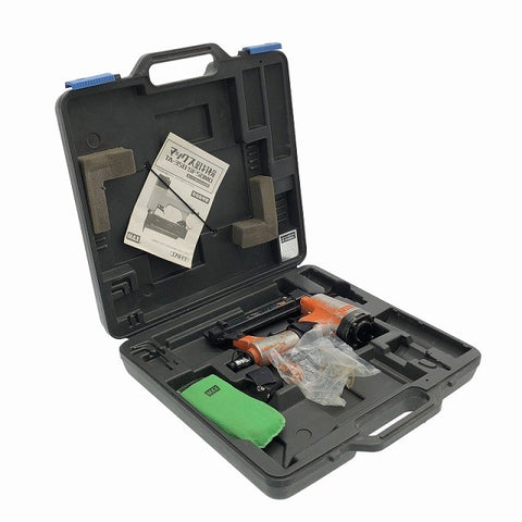 ☆中古品☆ケースオマケ♪ MAX マックス 常圧 仕上げ釘打機 エアネイラ TA-35A/F35MO 釘打ち機 エア工具 大工道具 エアツール119946 - 0