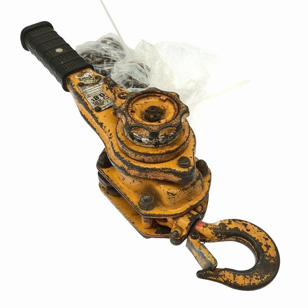 ☆中古品☆KITO キトー レバーブロック L5形 LB008 荷重0.8ton/800kg 揚程1.5m レバーホイスト ガッチャ 荷揚げ機 荷締め機137283 - 5