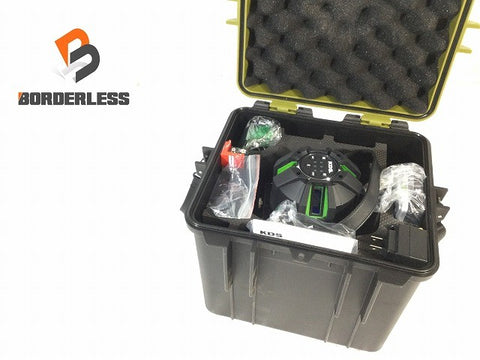 ☆未使用品☆ムラテックKDS 電子整準高輝度レーザー墨出器 DSL-93RG 受光器 バッテリ2個 ケース付 リアルグリーンレーザー墨出し器119060