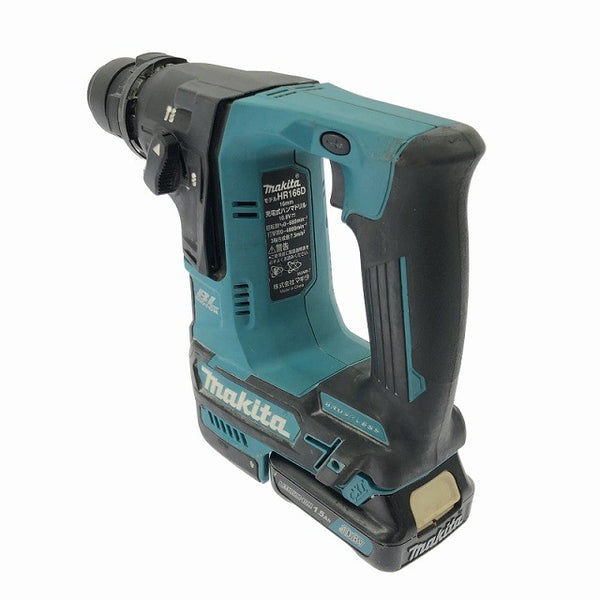 ☆中古品☆makita マキタ 10.8V 充電式ハンマドリル HR166D バッテリ2個(10.8V 4.0Ah1.5Ah) 充電器 コードレス ハンマードリル117985 - 4