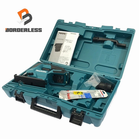 ☆中古美品☆ makita マキタ 18V 充電式ジグソー JV184DZK 青/ブルー 本体+パーツ+替刃+ケース