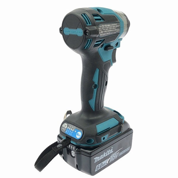 ☆未使用品☆makita マキタ 18V 充電式インパクトドライバ TD173D バッテリー(18V 6.0Ah) 充電器 ケース付 電動工具 締め付け118289 - 6
