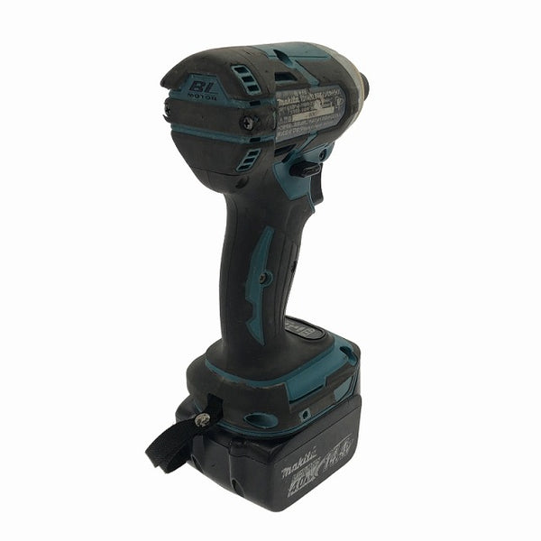☆中古品☆makita マキタ 18V 充電式インパクトドライバ TD148D 青/ブルー バッテリー1個(14.4V 4.0Ah)付き 電動工具 - 4
