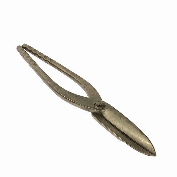 ☆中古品☆直徳 NM ステン 全長約380mm 直刃 板金鋏 板金ハサミ 金切鋏 金切ハサミ ムーングリップ128775 - 5