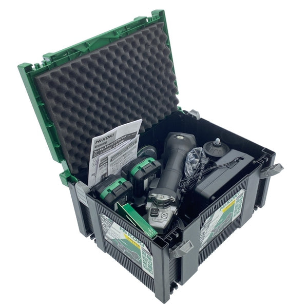 ☆未使用品☆HiKOKI ハイコーキ 36V 100mm ディスクグラインダー G3610DC 2XPCBZ 黒 バッテリ2個 充電器 切断砥石10枚付き118374 - 2