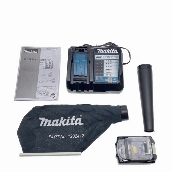 ☆未使用品☆makita マキタ 18V 充電式ブロワー UB185DRF バッテリ1個(18V3.0Ah) 充電器付 コードレス 送風機 ブロアー134289 - 10