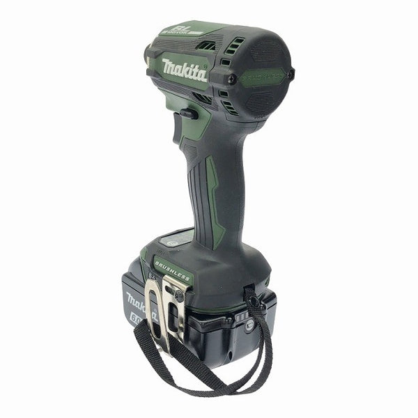 ☆極美品 限定色☆makita マキタ 18V 充電式インパクトドライバ TD171DGXAG グリーン バッテリ2個(6.0Ah) 充電器 ケース116772 - 7