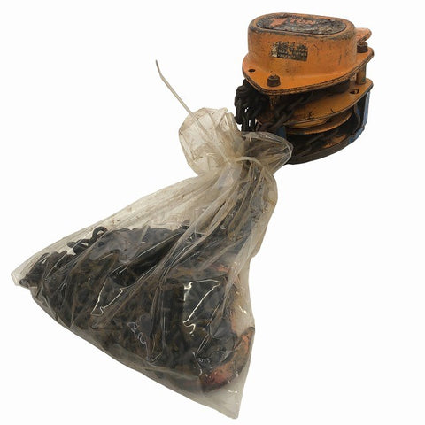 ☆中古品2個セット☆KITO キトー チェーンブロック CB010 M3形 荷重1.0ton/1ton 揚程2.5m 手動式 チェンブロック 吊り具 荷揚げ135814 - 0