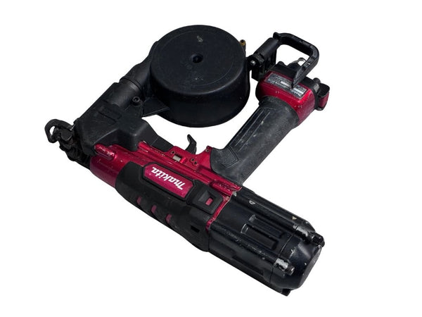 ☆中古品☆makita マキタ 41mm 高圧エアビス打ち機 AR411HR 鋼製下地 木下地 25～41mm エアダスタ137256 - 5