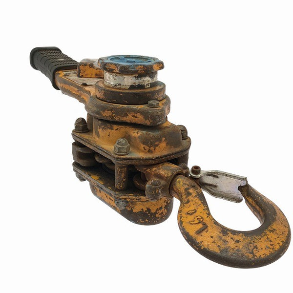 ☆中古品 2個セット☆KITO キトー レバーブロック L5形 LB016 2個 荷重1.6ton 揚程1.5m レバーホイスト ガッチャ 荷締め 荷揚げ132158 - 3