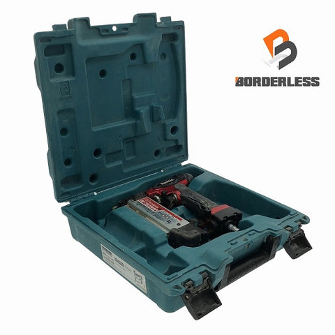 ☆中古品☆ makita マキタ 高圧 ピンタッカ AF501HP 赤/レッド 15mm-50mm ケース付 - 0