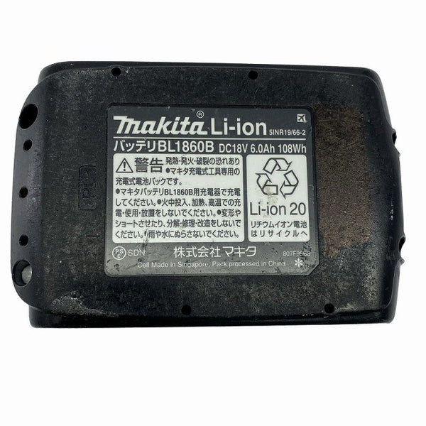 ☆中古品☆makita マキタ 18V 6.0Ah 純正 リチウムイオンバッテリー BL1860B 残量表示付 リチウムイオン電池 蓄電池 充電池129634 - 10