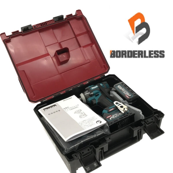 ☆未使用品☆makita マキタ 40Vmax 充電式インパクトレンチ TW004GRDX バッテリ2個(40Vmax2.5Ah) 充電器 ケース133698 - 2