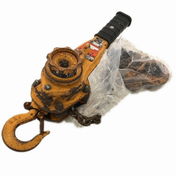 ☆中古品2点セット☆KITO キトー レバーブロック L5形 LB008 荷重0.8ton/800kg 揚程1.5m レバーホイスト ガッチャ133296 - 6