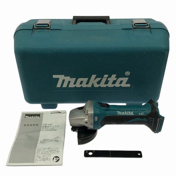 ☆中古品☆makita マキタ 18V 100mm 充電式ディスクグラインダー GA402D 本体＋ケース付 コードレス ディスクサンダー 研磨機135554 - 3