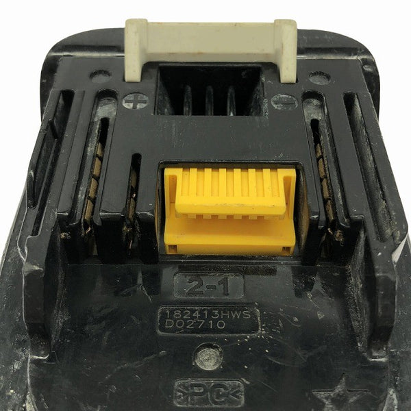 ☆中古品☆makita マキタ 18V 6.0Ah 純正リチウムイオンバッテリー BL1860B 急速 残量表示ボタン 蓄電池 雪/飛行機136904 - 8