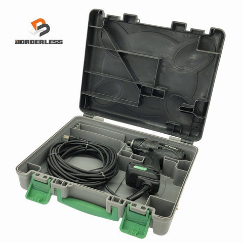 ☆中古品☆HITACHI 日立工機 100V インパクトドライバー WH12VE(SCB) 黒/ブラック ケース付 コード式 電動工具137774