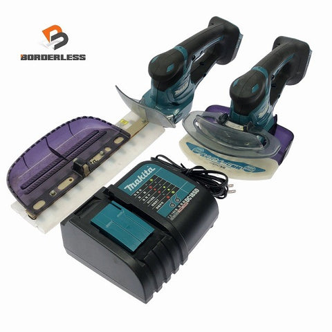 ☆中古品セット☆makita マキタ 18V 充電式芝生バリカン MUM604D 充電式ミニ生垣バリカン MUH267D 充電器 DC18SD125790