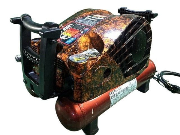 ☆美品☆MAX マックス 常圧/一般圧 2口 エアコンプレッサー AK-L1270E2P エアツール 大工道具 エア工具 塗装対応116701 - 2