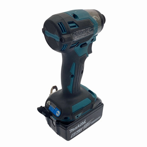 ☆美品☆ makita マキタ 18V 充電式インパクトドライバ TD173D 青/ブルー バッテリ1個(18V 6.0Ah)付き ※コメント必読 - 4