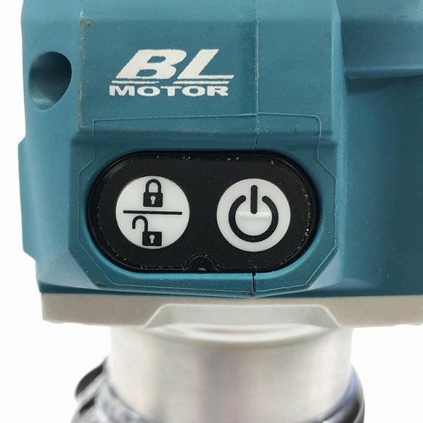 ☆中古美品☆ makita マキタ 40Vmax 充電式トリマ RT001GZ 青/ブルー 本体のみ119164 - 7