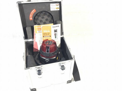 ☆比較的綺麗☆TAJIMA タジマ レーザー墨出し器 ZEROS-KJC 受光器 三脚 ケース付 ZERO センサーKJC 乾電池専用 レーザー墨出し機123457 - 0