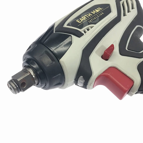 ☆未使用品☆EARTH MAN アースマン 充電式インパクトレンチ IW-180LiB バッテリー1個(18V 3.0Ah) 充電器 ケース付 コードレス - 8