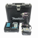 ☆中古品☆makita マキタ 18V 充電式インパクトドライバ TD173DGXAP 紫/パープル バッテリー2個(18V 6.0Ah) 充電器 ケース付 - 3