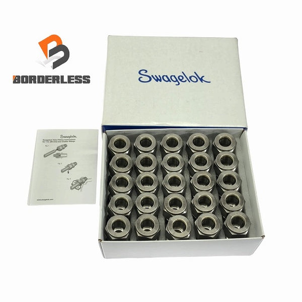 ☆未使用品25個入り☆Swagelok スウェージロック チューブ継手 SS-810-6 チューブ外径サイズ：1/2 インチ ユニオン ステンレス鋼製110239 - 1