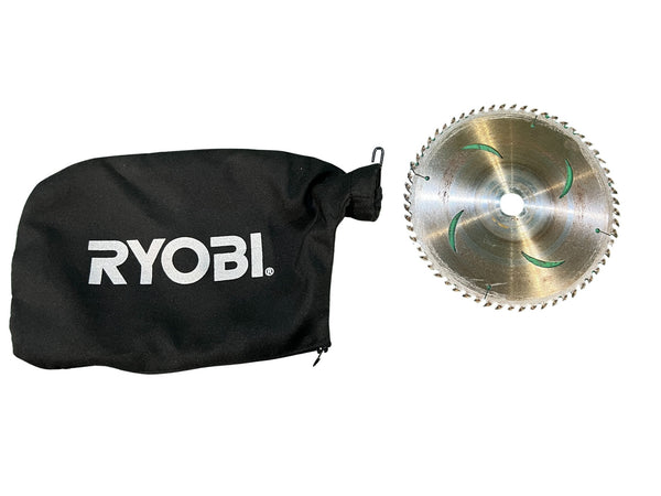 ☆比較的綺麗☆RYOBI リョービ 100V 卓上スライド丸ノコ TSS-192 替刃1枚付き 集じん袋付き  切断機131402 - 10