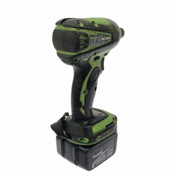 ☆中古品☆ makita マキタ 14.4V 充電インパクトドライバ TD133D ライム 本体+バッテリー1個(3.0Ah)+充電器131502 - 4