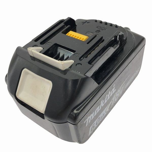 ☆中古品 充電回数14回☆makita マキタ 18V 6.0Ah 純正 リチウムイオンバッテリー BL1860B 残量表示付 雪マーク135743 - 2