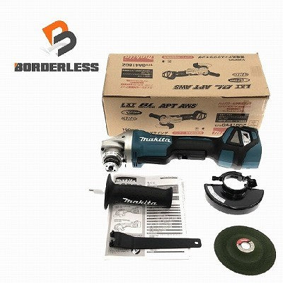 ☆未使用品☆ makita マキタ 18V 100mm 充電式ディスクグラインダー GA418DZ 青/ブルー 本体+パーツ114837