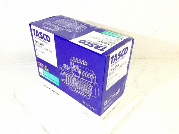 ☆未使用品☆ TASCO オイル逆流防止弁付高性能ツーステージ真空ポンプ TA150XK 黒/ブラック エアコン/空調冷凍機器工事 イチネン117603 - 3