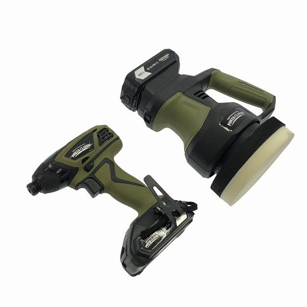 ☆中古セット☆NAFCO ナフコ 14.4V 充電式インパクトドライバー ID-14.4LiNA ポリッシャー EP-14.4LiNA バッテリ2個(1.5Ah) 充電器 - 2