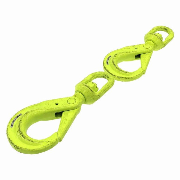 ☆美品2本セット☆MARTEC マーテック スイベルフック BKL-13-10 5.3ton ラッチロック ロッキングフック チェーンスリング用 吊り具117319 - 4