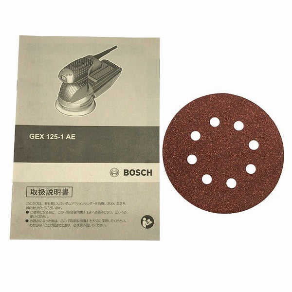 ☆中古比較的綺麗☆BOSCH ボッシュ 100V 吸じんランダムアクションサンダー GEX125-1AE コード式 オービットサンダー 研磨機131387 - 10
