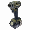 ☆中古品☆makita マキタ 18V 充電式インパクトドライバ TD173DRGXO オリーブ バッテリー2個(18V 6.0Ah) 充電器 ケース付128621 - 4